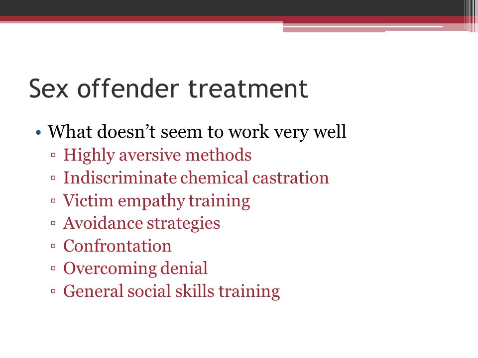 Training to treat sex offenders